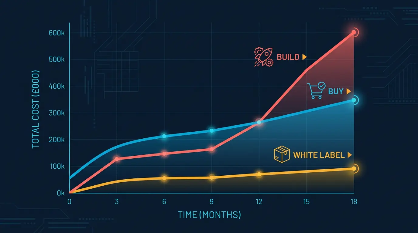 Cost and timeline comparison chart.