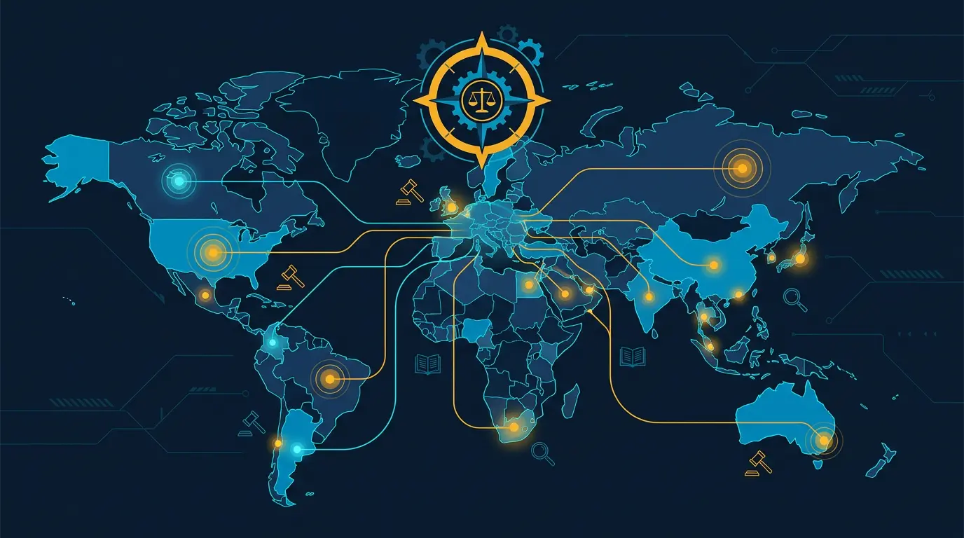 Governing law decision map by user region.